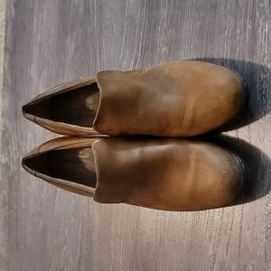 Brown Leather Booties